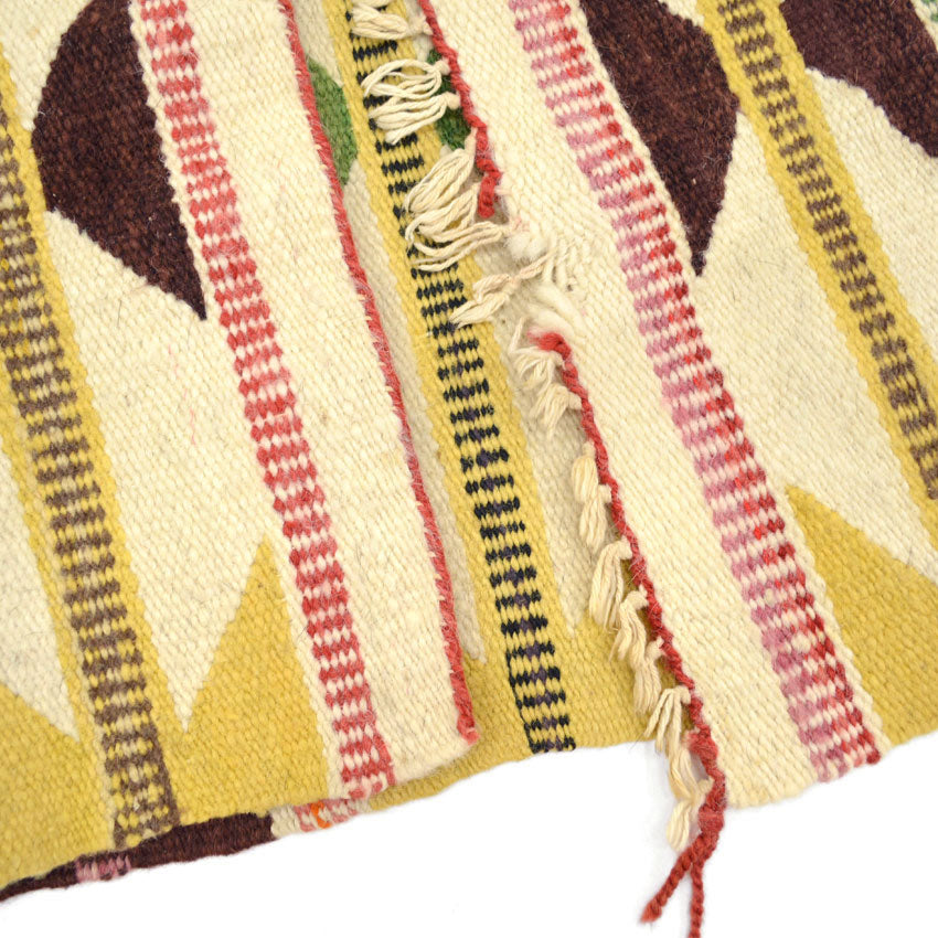 Circa 1930's~ NAVAJO RUG RARE COLOR...87cm×50cm