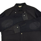 60's Authentic Ivy BLACK TWO TONE B/D SHIRT...M