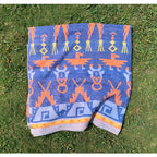 Circa 1950's Old Southwest Cotton Camp Blanket Thunderbird... 150cm×148cm