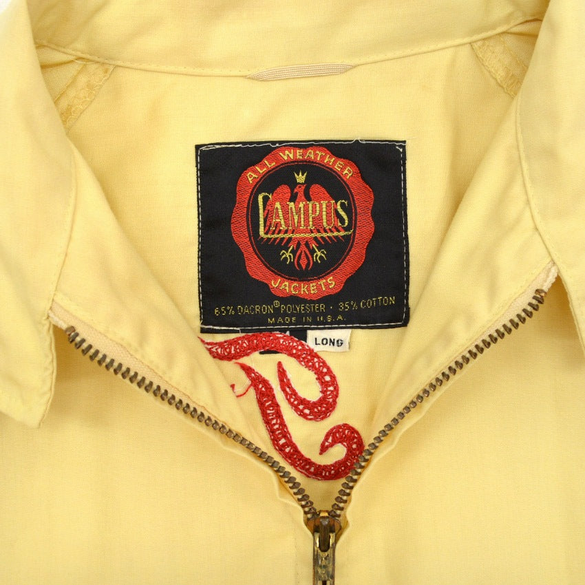 ~60's CAMPUS 6-tier embroidered Shriner jacket... M-LONG