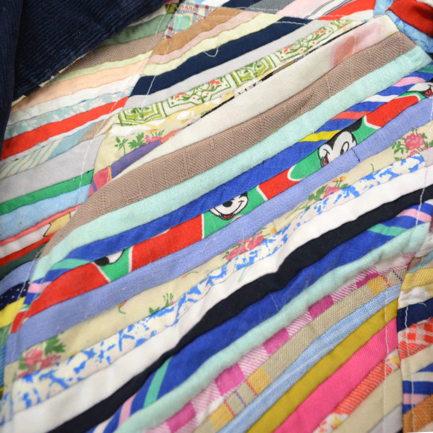 70's Homemade Scrap Quilt Jacket...