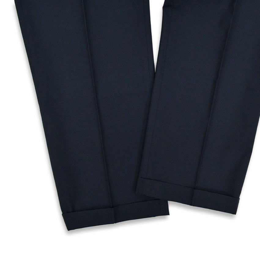 60's Deadstock LEVI'S 549-3318 STA-PREST SLACKS DARK NAVY... W38 L29