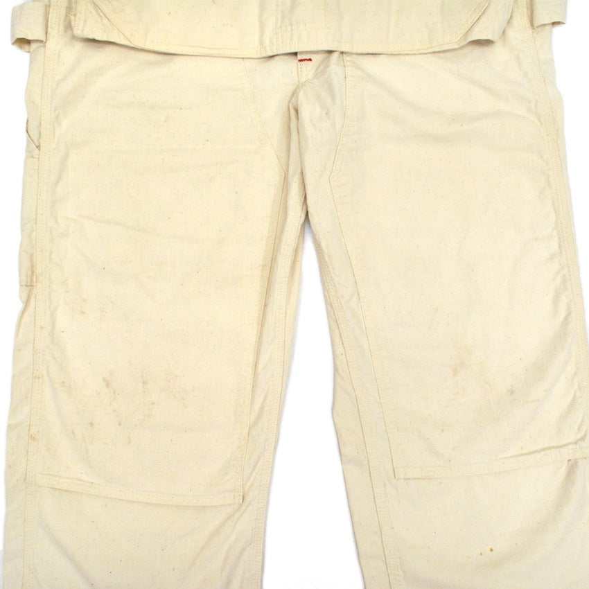 1950s-style PAYDAY PENNEYS off-white overalls with apron...