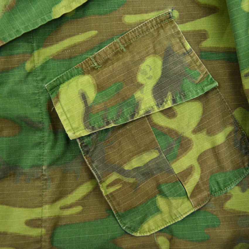 70's USMC ERDL Mixed Leaf Jungle Fatigue Jacket ... MR