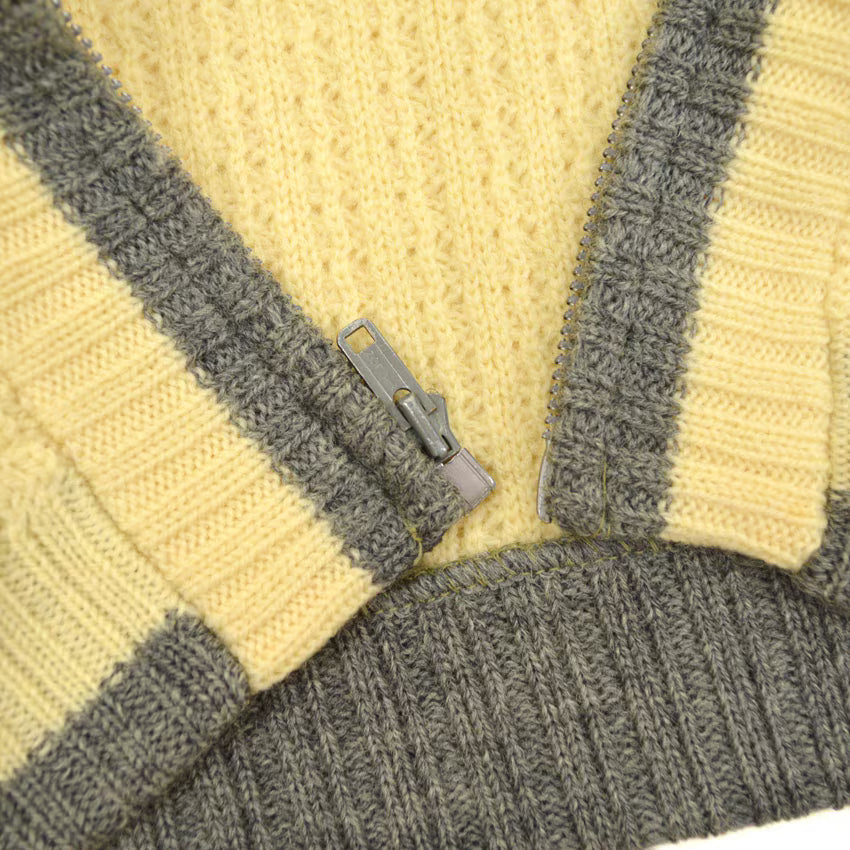 60's TOWNE AND KING, LTD California Zip Up Wool Sweater ... 40