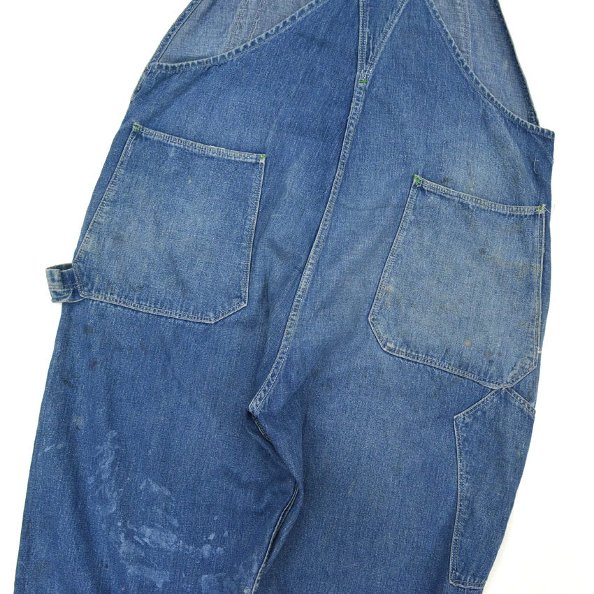 40's ww2 WARDS POWR HOUSE DENIM OVERALL...