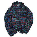 90's Columbia Native Pattern Fleece Jacket, Made in USA... L