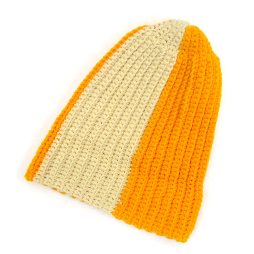 ~1960's OLD TWO TONE WOOL KNIT CAP...