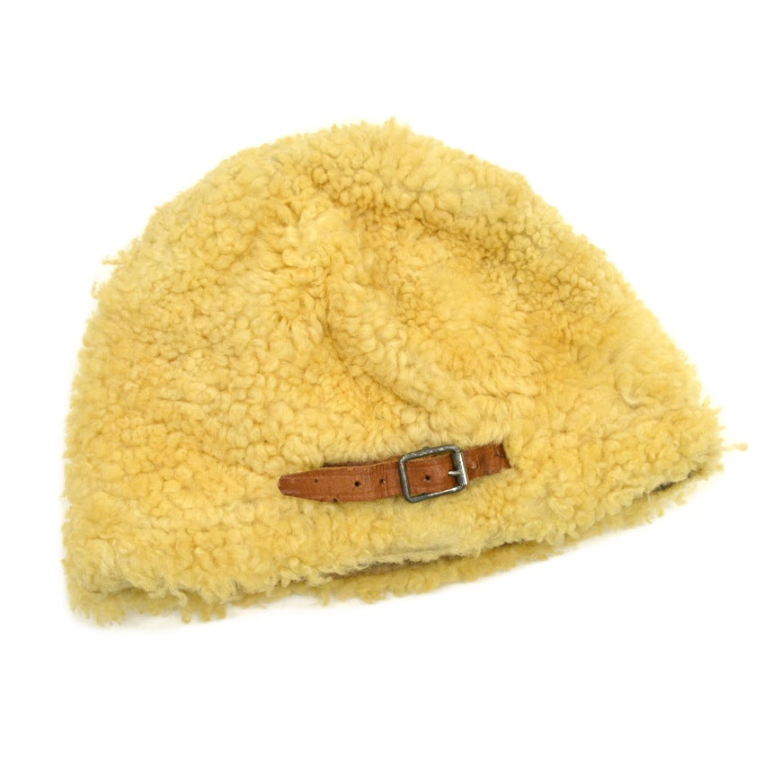 1910's~ Swedish Military WW1 Winter Hat Sheepskin...