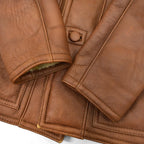 1990's US SHEEPSKIN SHAWL COLLAR SHEARLING MOUTON JACKET... 40