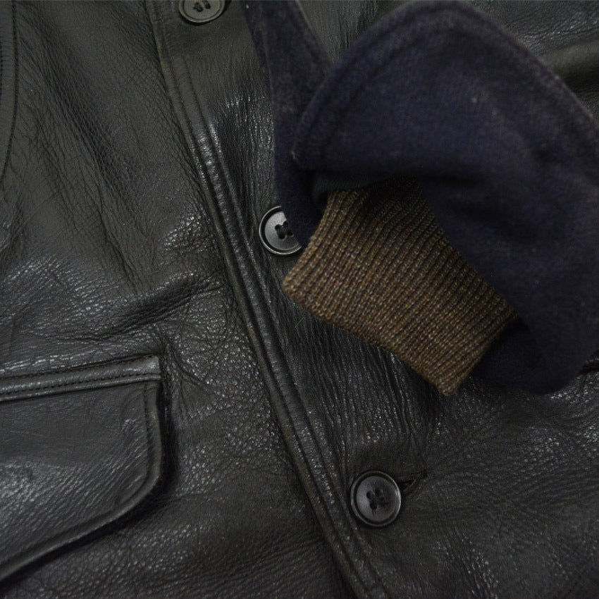 1930's H&L BLOCK HORSEHIDE CAR COAT...