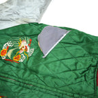 1950s JAPAN SOUVENIR JACKET (Sukajan) with Tiger Face and Speed ​​Zipper...