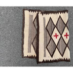 c.1920's Navajo Rug Diamond Cross Pattern...