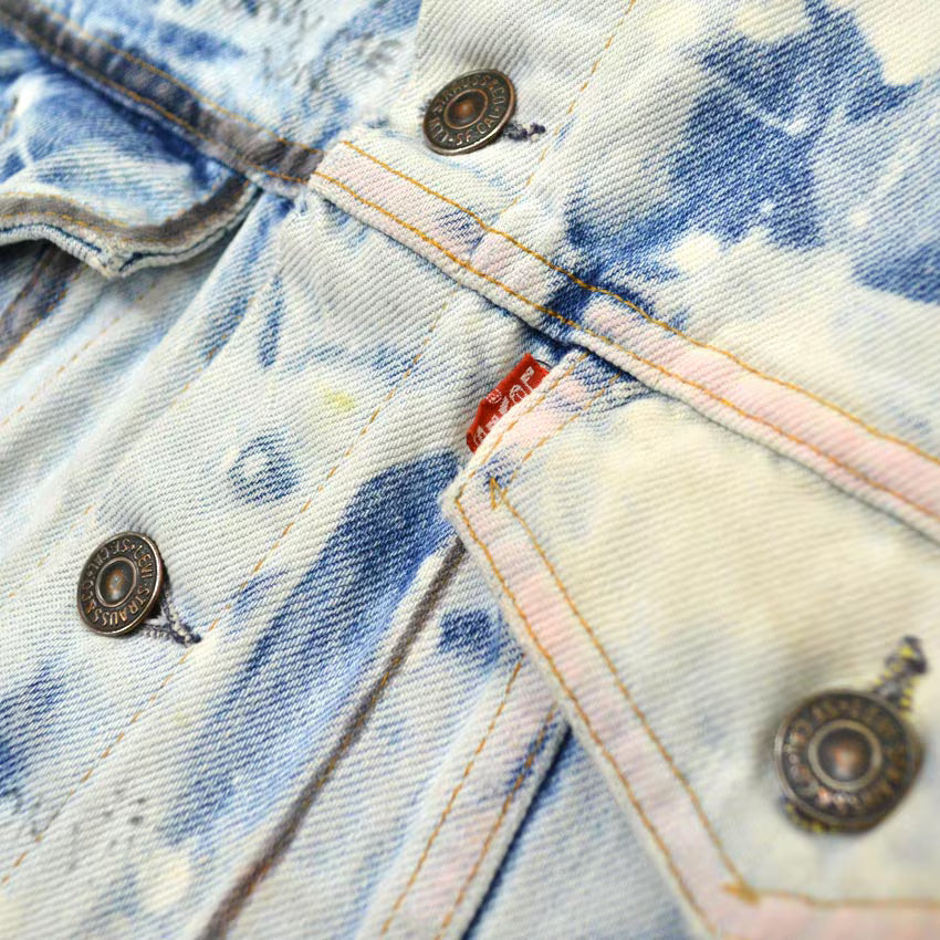 1980's Levi's 70505 Class of 85 Bleached Denim Jacket ... Fits like 38