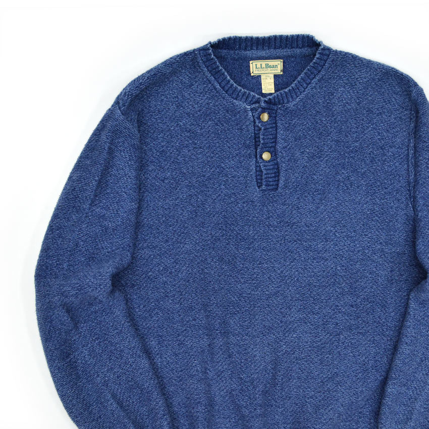 1980's LLBEAN INDIGO COTTON SWEATER...L