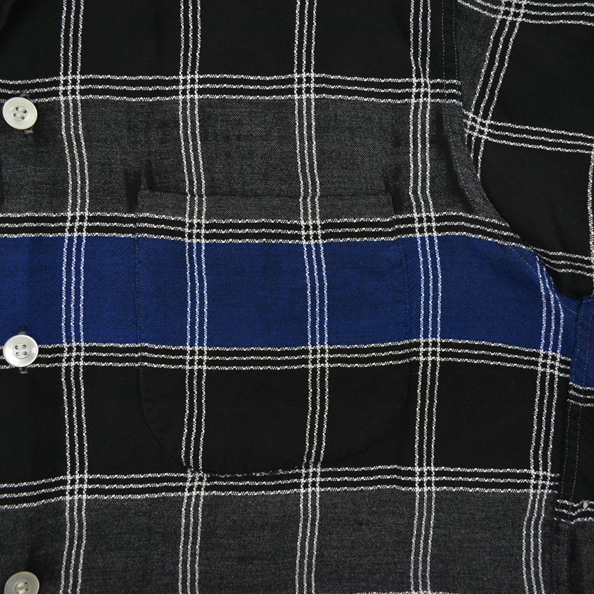 ~60's Truval Plaid Rayon Shirt...M