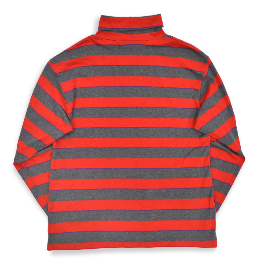 1980's~ GAP BORDER COTTON TURTLE NECK L/S SHIRT ... XL