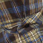 1980's DEADSTOCK FIVE BROTHER LIGHT FLANNEL SHIRT...M