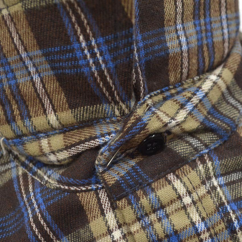 1980's DEADSTOCK FIVE BROTHER LIGHT FLANNEL SHIRT...M