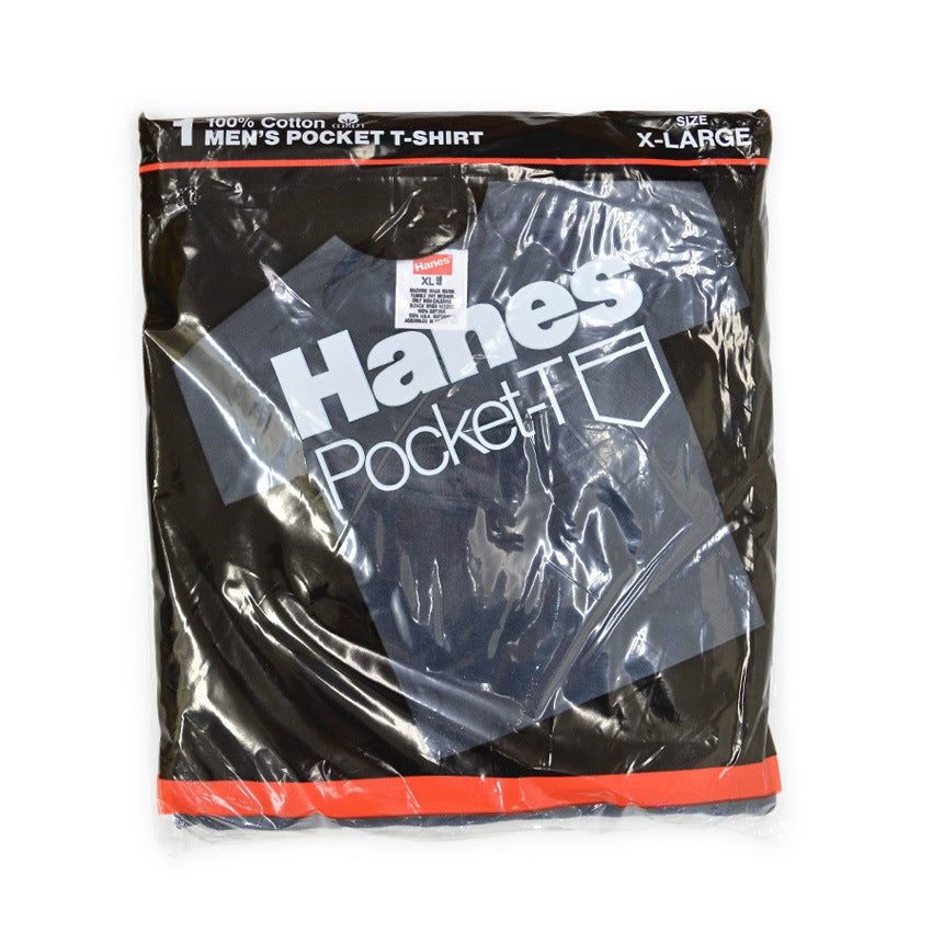 1986' Deadstock Hanes Pocket-T 黒 ... XL