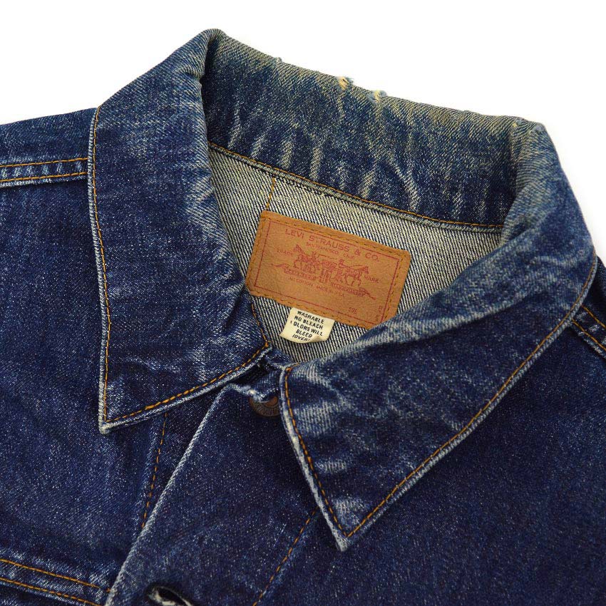 1960's LEVI'S 70505 BIG-E DENIM JACKET ... Fits like 46