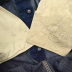 1940's~ PAYDAY JC PENNEY CO DENIM OVERALL DARK... W39