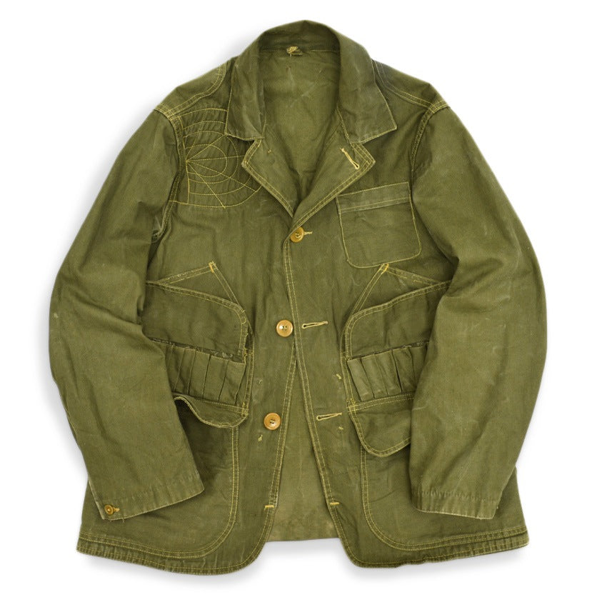 1940's~ JC Higgins OLIVE GREEN HUNTING COAT... Fits like 36
