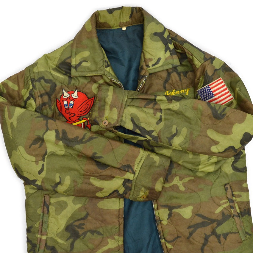 1960's~ USMC VIETNAM WAR EMBROIDERY TOUR JACKET...