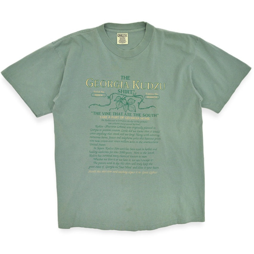 1990s ONEITA Kudzu T-SHIRT (The plant that covers the house) ... L