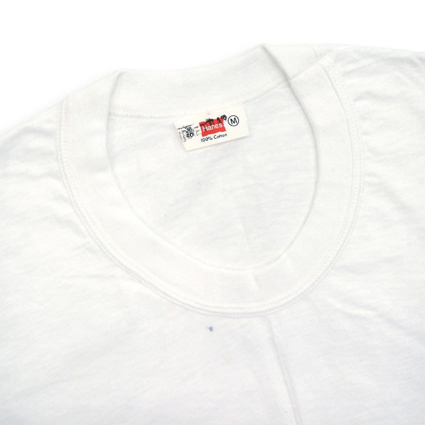 1960's Deadstock Hanes Plain T-shirt ... M