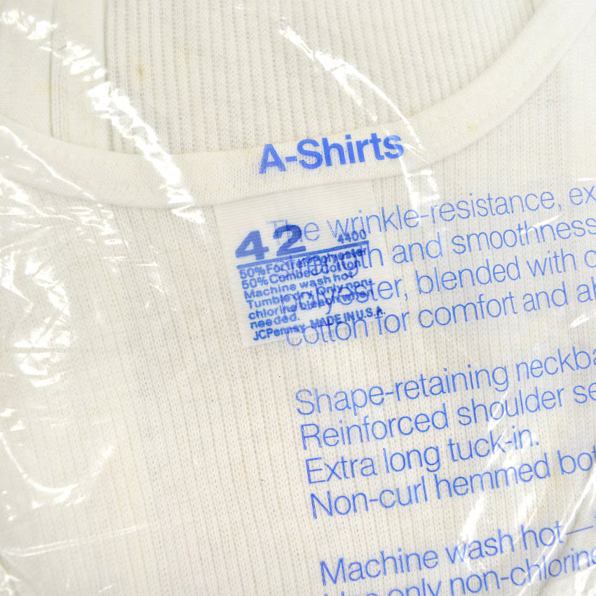 DEADSTOCK JCPenney A-Shirts Tank Top 3-Pack ... 42