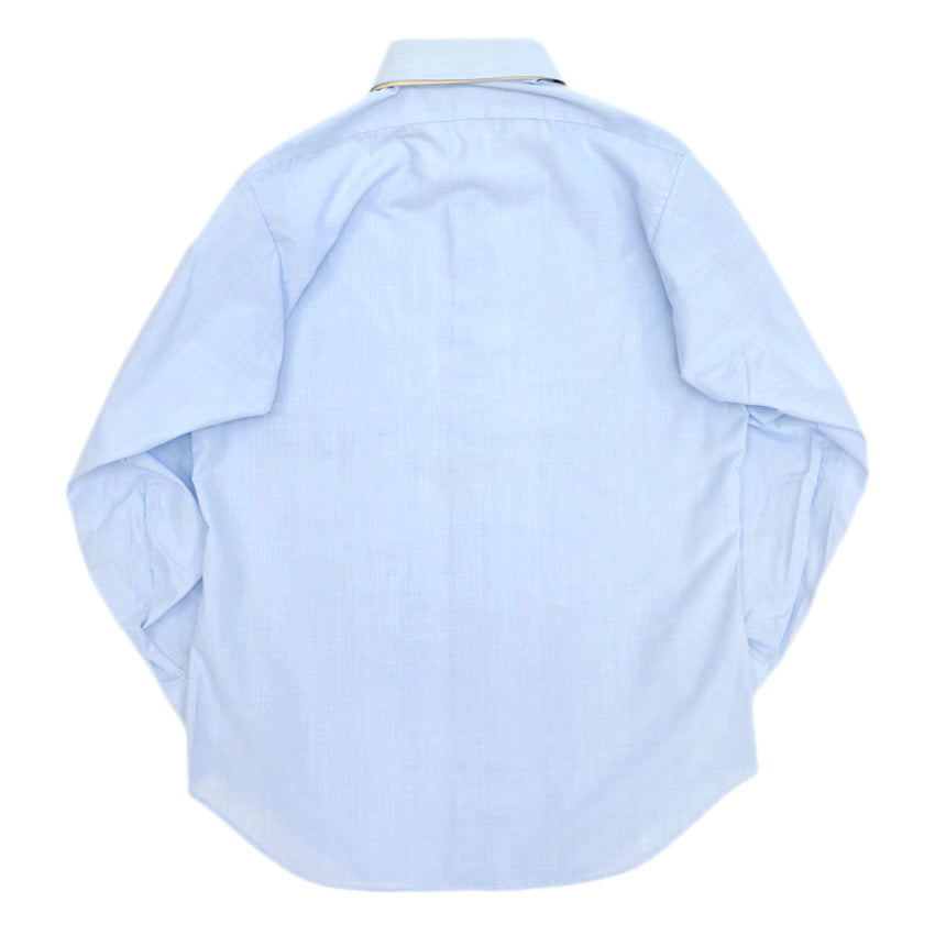 1960's USAF BROADCLOTH BLUE AF SHADE 1550 SHIRT ONE WASH... 141/2