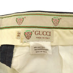 1980s Gucci Old Gucci Charcoal Grey Wool Slacks... W37 L28