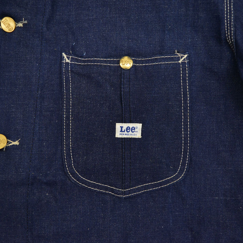 1970's DEADSTOCK Lee 91-J DENIM COVERALL ... Fits like 44