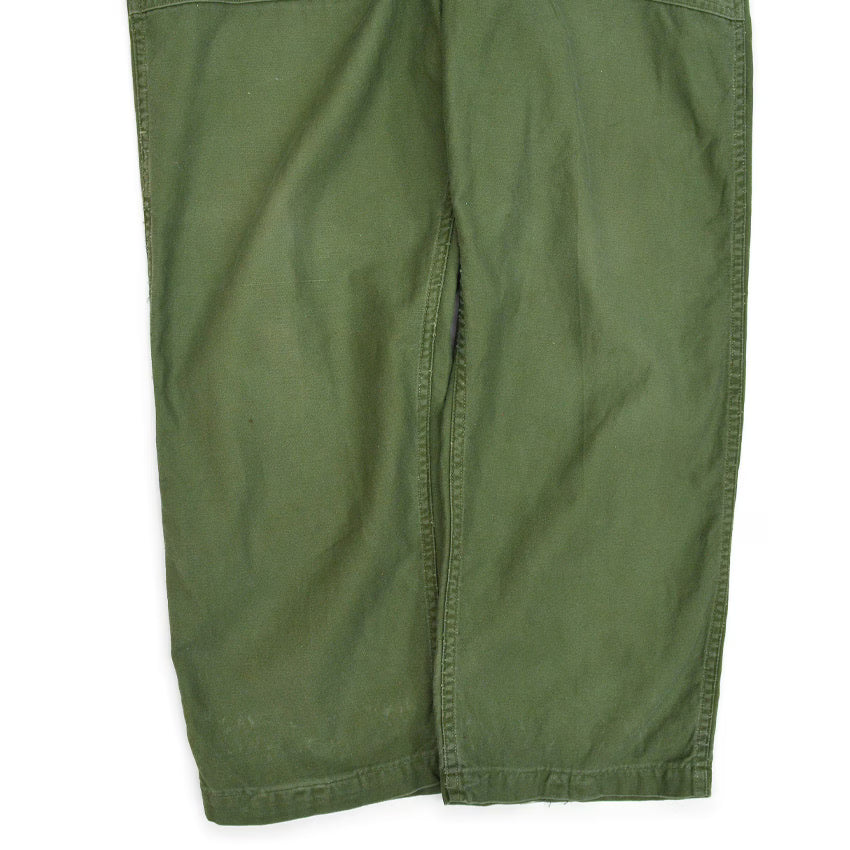 1960's USARMY COTTON SATEEN OG-107 BAKER PANTS... W33 L28