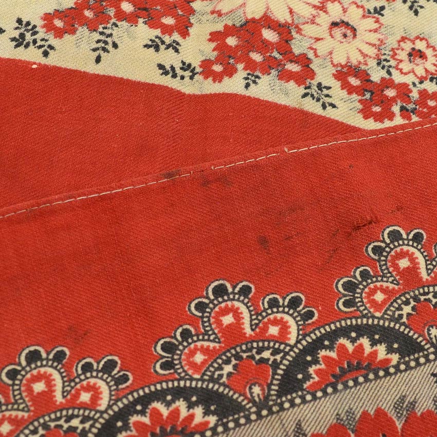 1880's~ ANTIQUE TURKEY RED BANDANA...