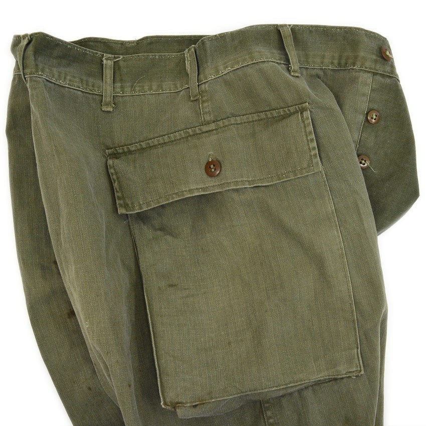 1940's U.S.ARMY WW2 M-43 HBT PANTS ... W32 L33