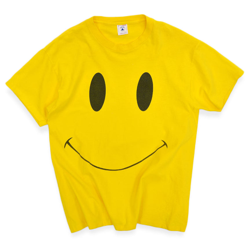 1990's DELTA SMILEY FACE PRINT T-SHIRT...L