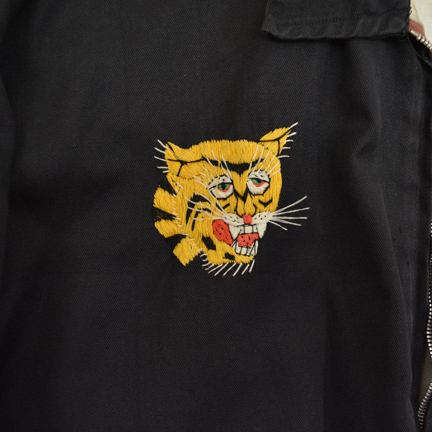 1960s VIETNAM SOUVENIR JACKET (Vietnamese style jacket) 65-66 with embroidered name...