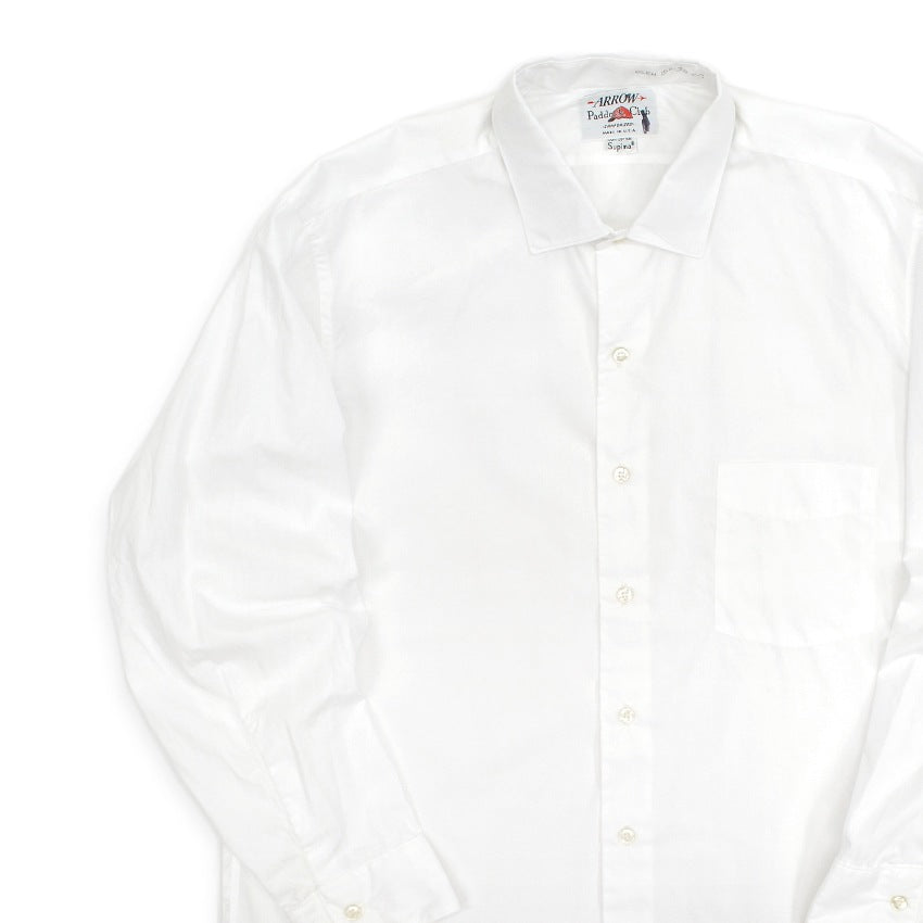 ~1960's DEADSTOCK ARROW SUPIMA COTTON WHITE SHIRT... 151/2