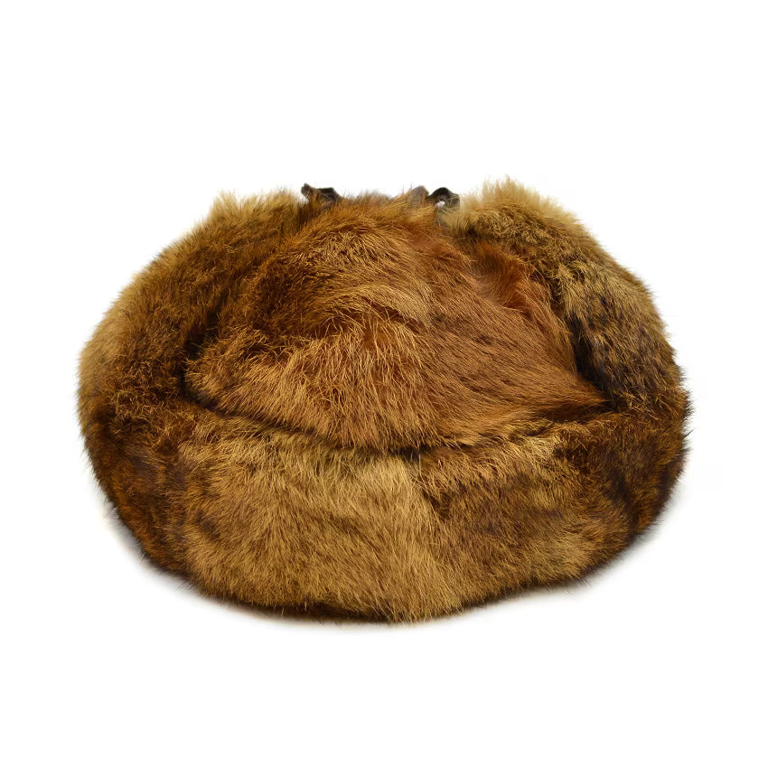 ~1980's LLBEAN NORTH KING NATURAL RABBIT FUR HAT...XL