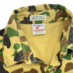 ~1990's PRENTISS DUCK HUNTER CAMO CHAMOIS CLOTH SHIRT... L