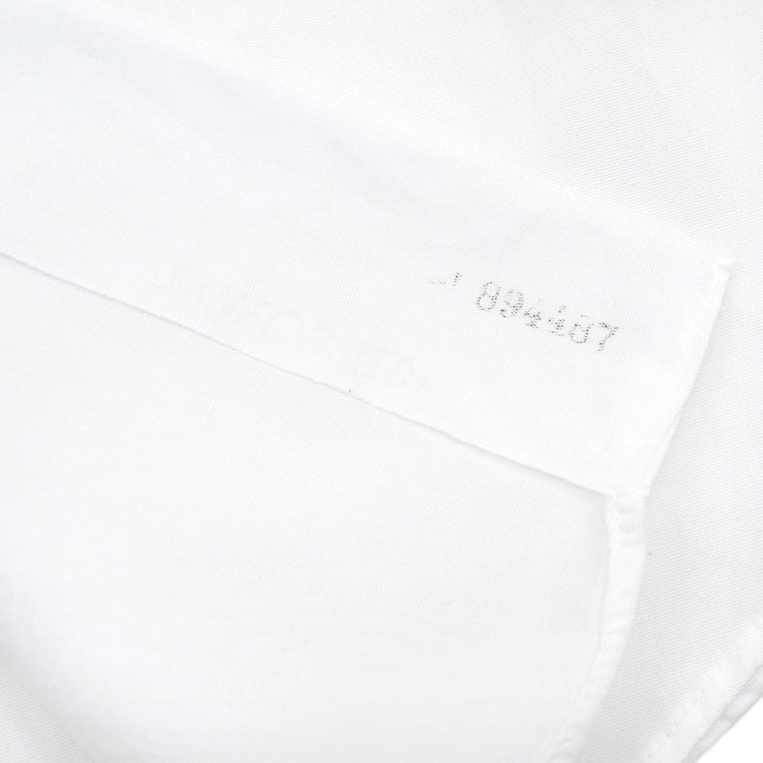 1960's DEADSTOCK LUXURIOUS PIMA COTTON WHITE SHIRT ... 161/2