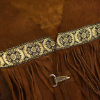 1970's WESTERN LEATHER WEAR FRINGE LEATHER VEST ...