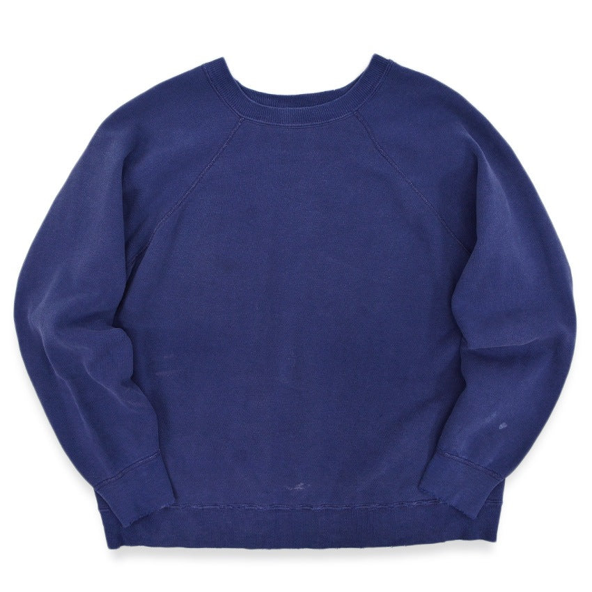 ~1970's SPRUCE Eggplant Navy Blue Sweatshirt Large ... AS IS