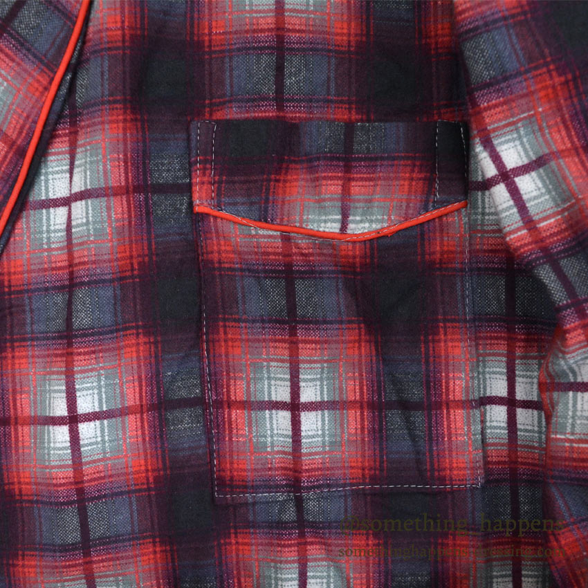 1960's〜 DEADSTOCK KMART PRINT FLANNEL GOWN ... L