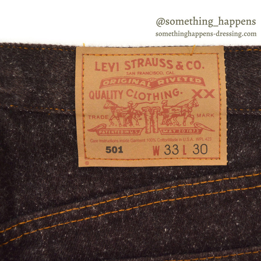 1990's~ Levi's 501 BROWN DENIM PANTS MEXICO... W33 L30