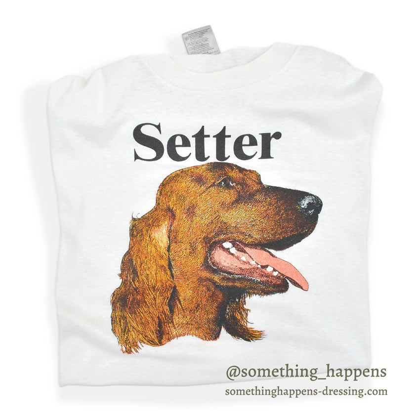 1990's ONEITA SETTER DOG PRINT T-SHIRT ... X-LARGE