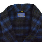 1950's PENDLETON OMBRE PLAID WOOL ROBE ... L