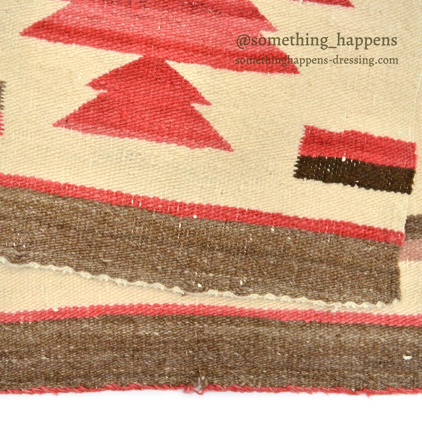 c.1940's NAVAJO RUG DIAMONDS PATTERN...94cm×42cm